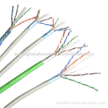 Cat6 FTP Network Cables, CU/CCA/CCC/CCS Conductor, PVC/LSZH Jacket, HDPE Insulation, OEM/ODM Orders